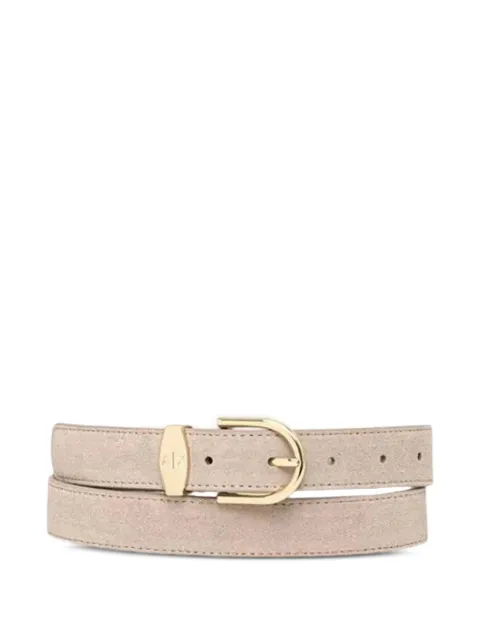 Armani Exchange logo-detail leather belt