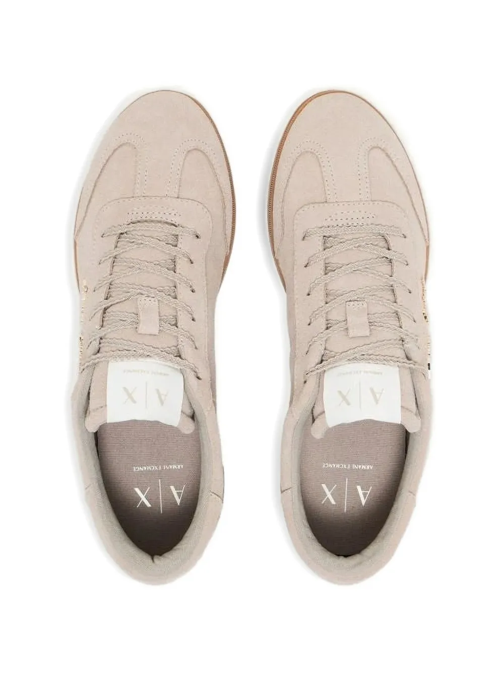 Armani Exchange Suède sneakers Beige