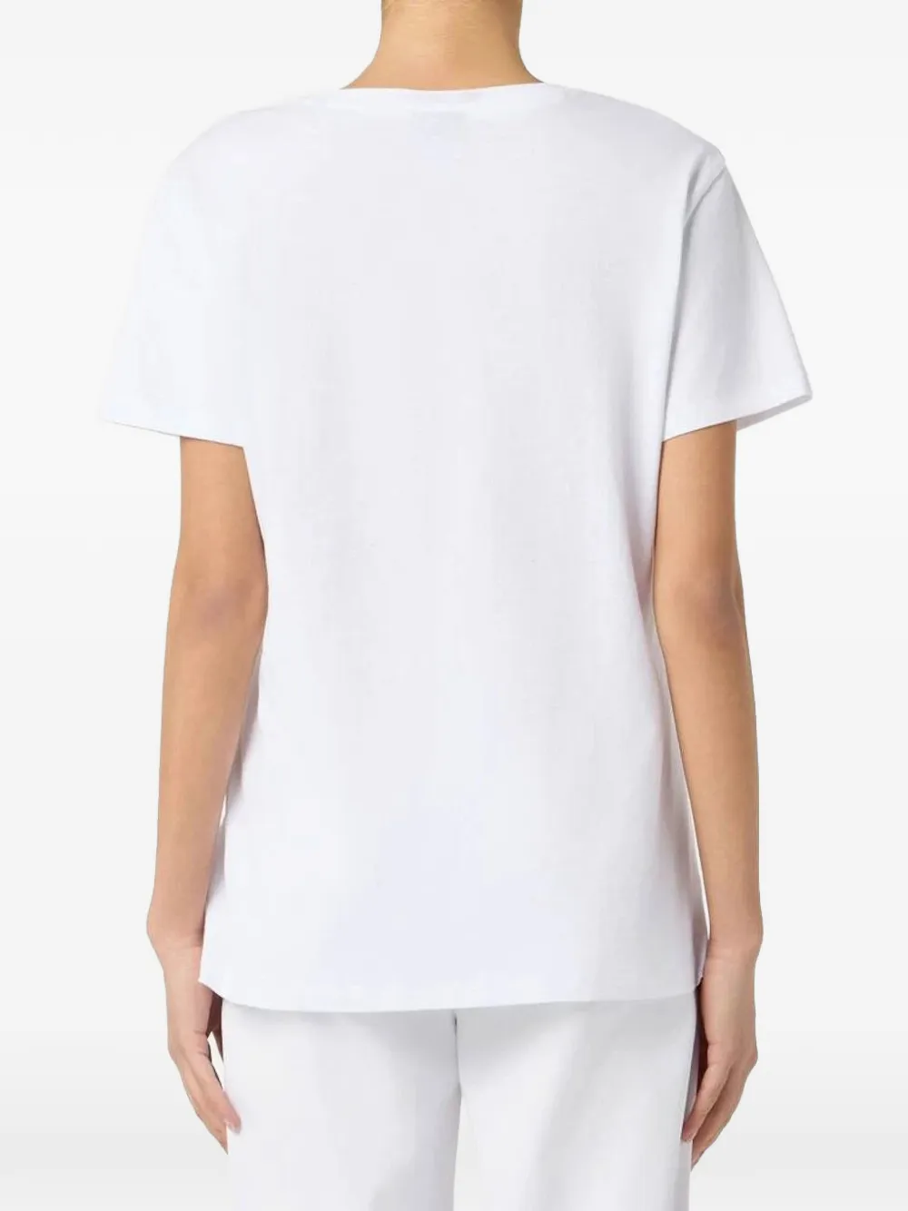 Armani Exchange T-shirt verfraaid met stras Wit