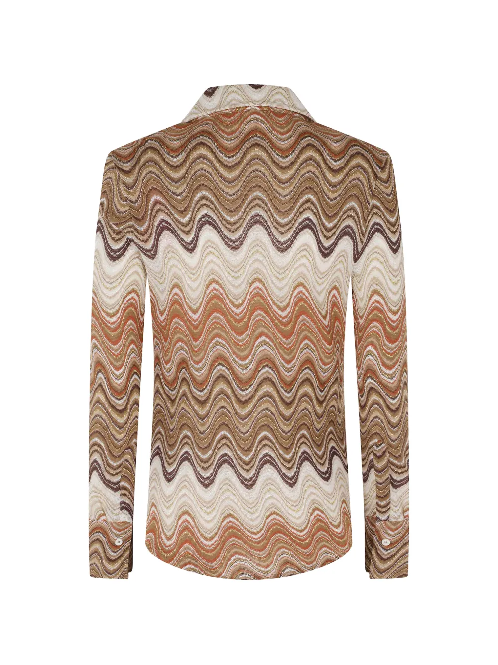 MC2 Saint Barth Blouse met zigzag-patroon Beige