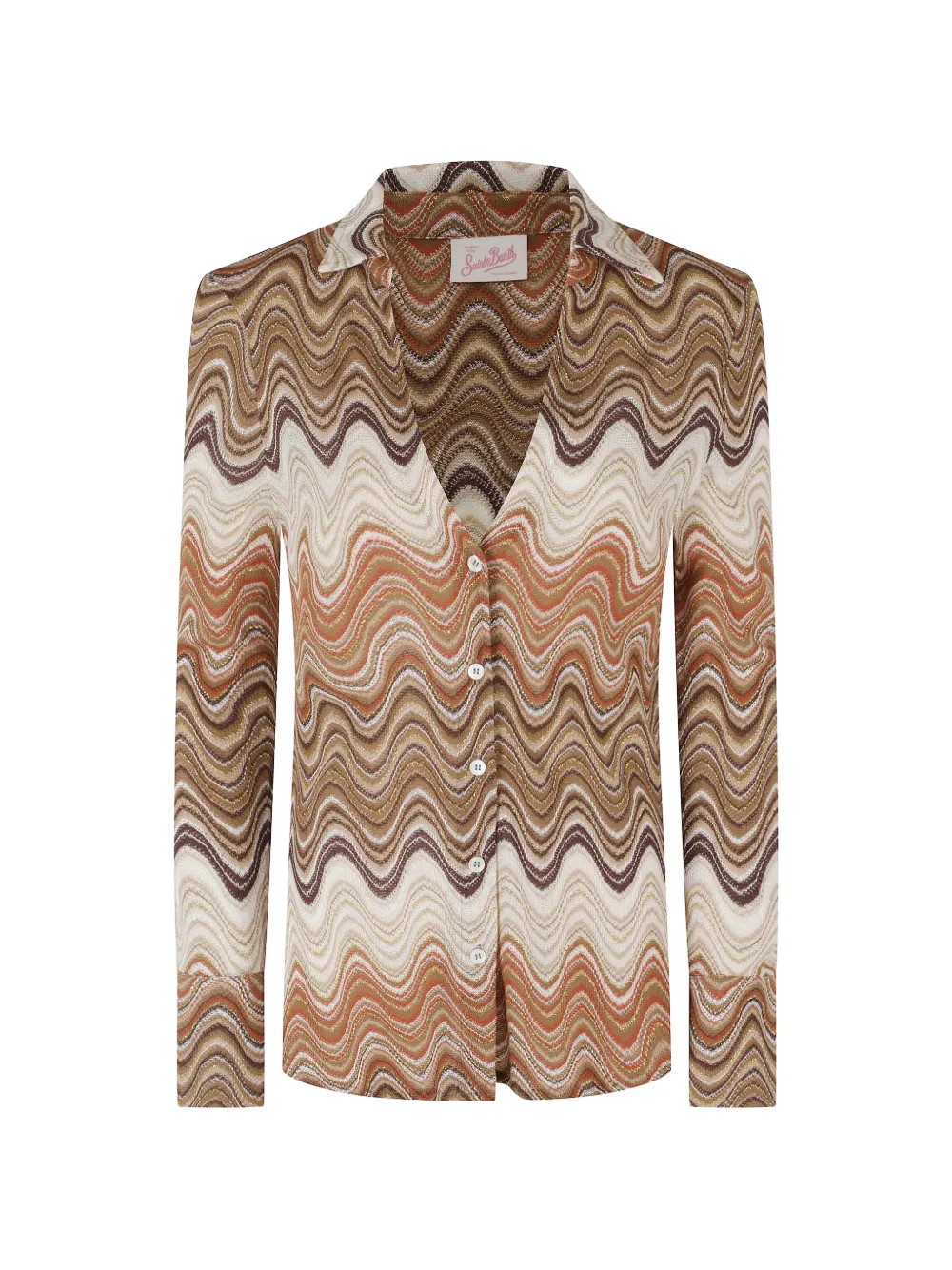 MC2 Saint Barth Blouse met zigzag-patroon Beige