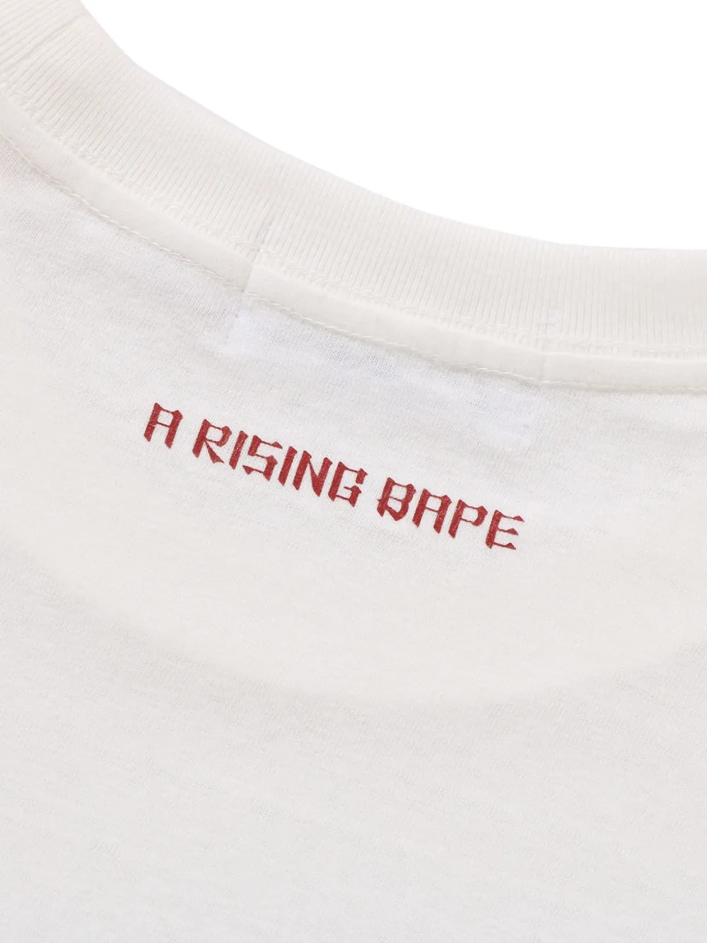 A BATHING APE T-shirt met logopatch Wit