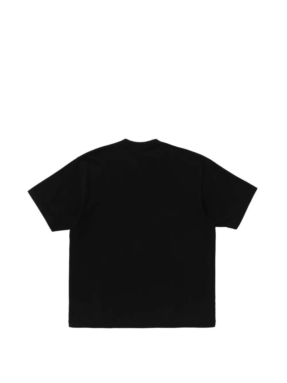 A BATHING APE T-shirt met camouflage-print en logo-print Zwart