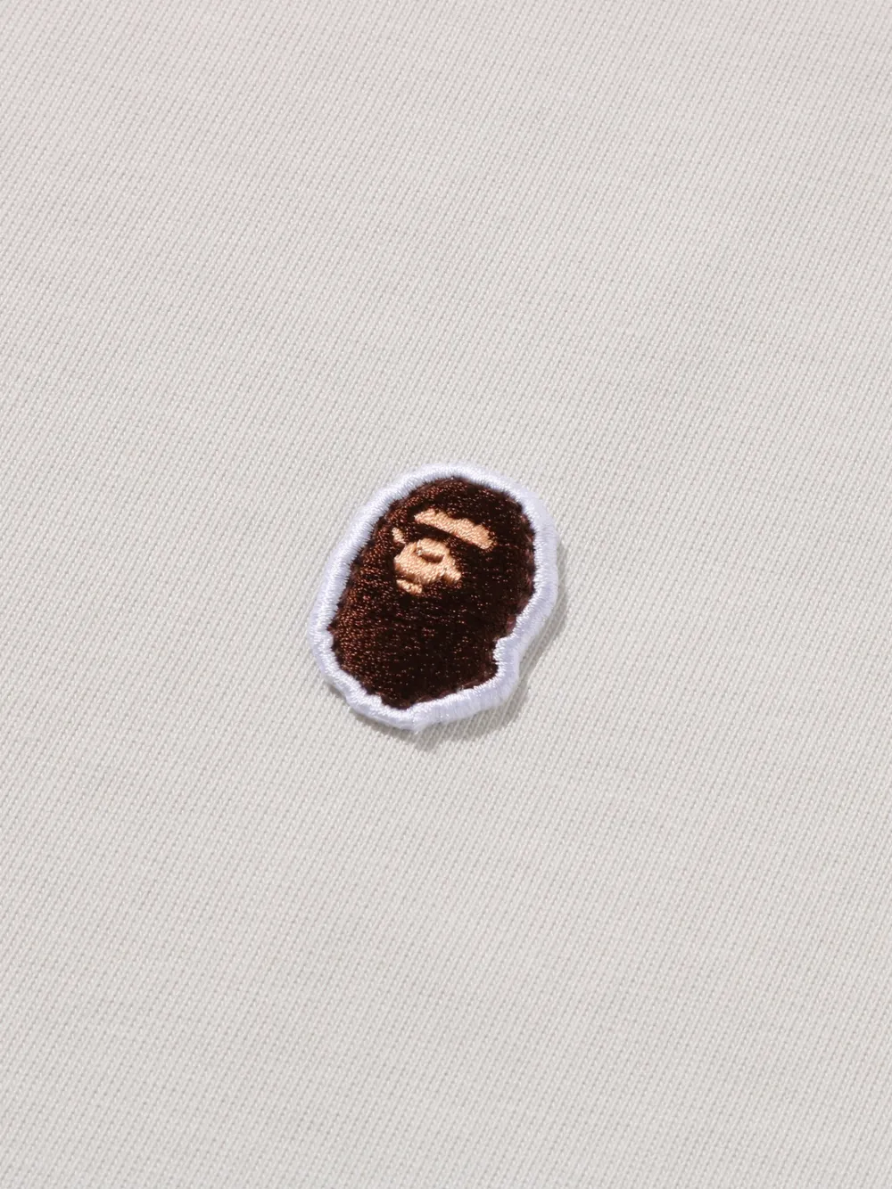 A BATHING APE T-shirt met logopatch en raglan mouwen Wit