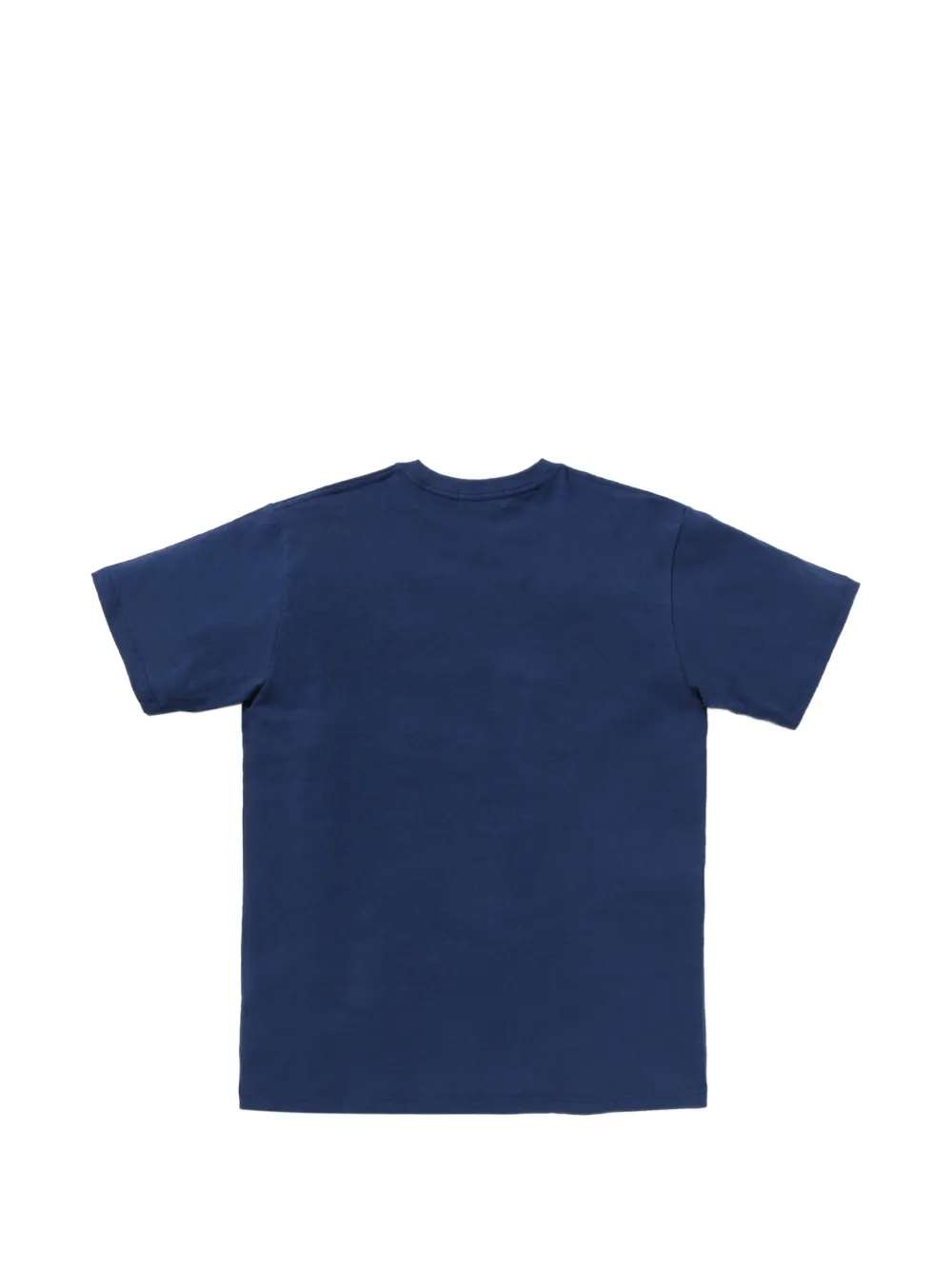 A BATHING APE Katoenen T-shirt met logoprint Blauw