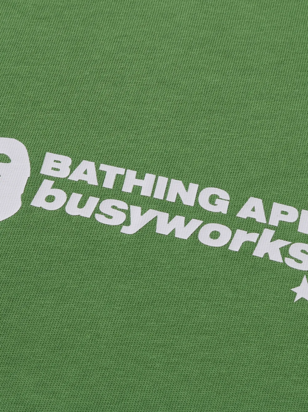 A BATHING APE T-shirt met logoprint Groen