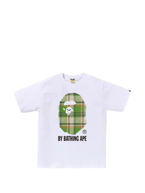 A BATHING APE® Ape Head check-print T-shirt