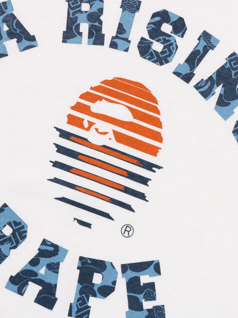 A BATHING APE Katoenen T-shirt met grafische print Wit
