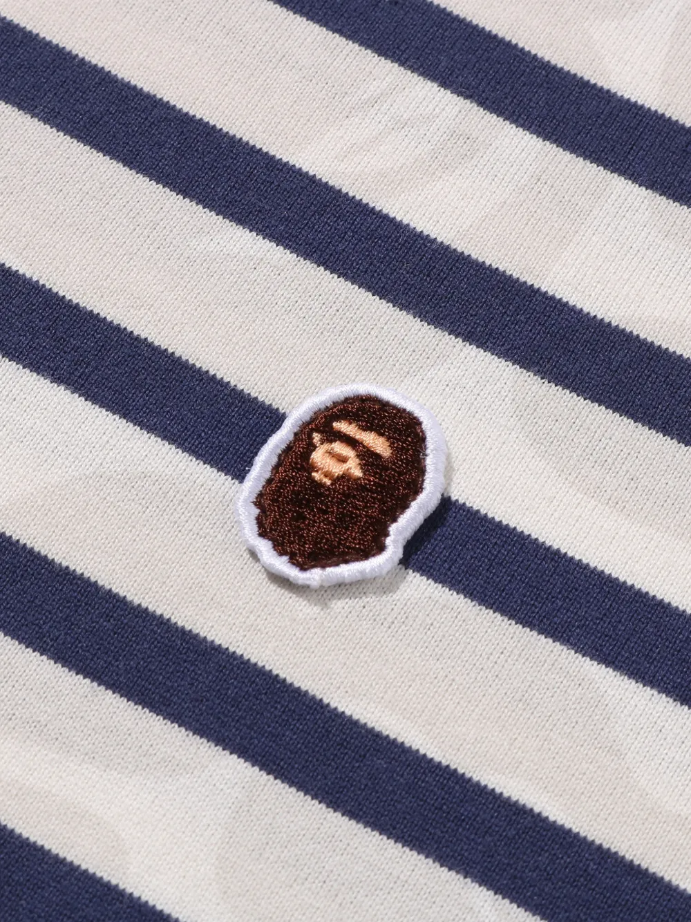 A BATHING APE Gestreept T-shirt Beige