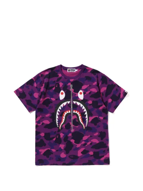 A BATHING APE® Shark camouflage-print T-shirt