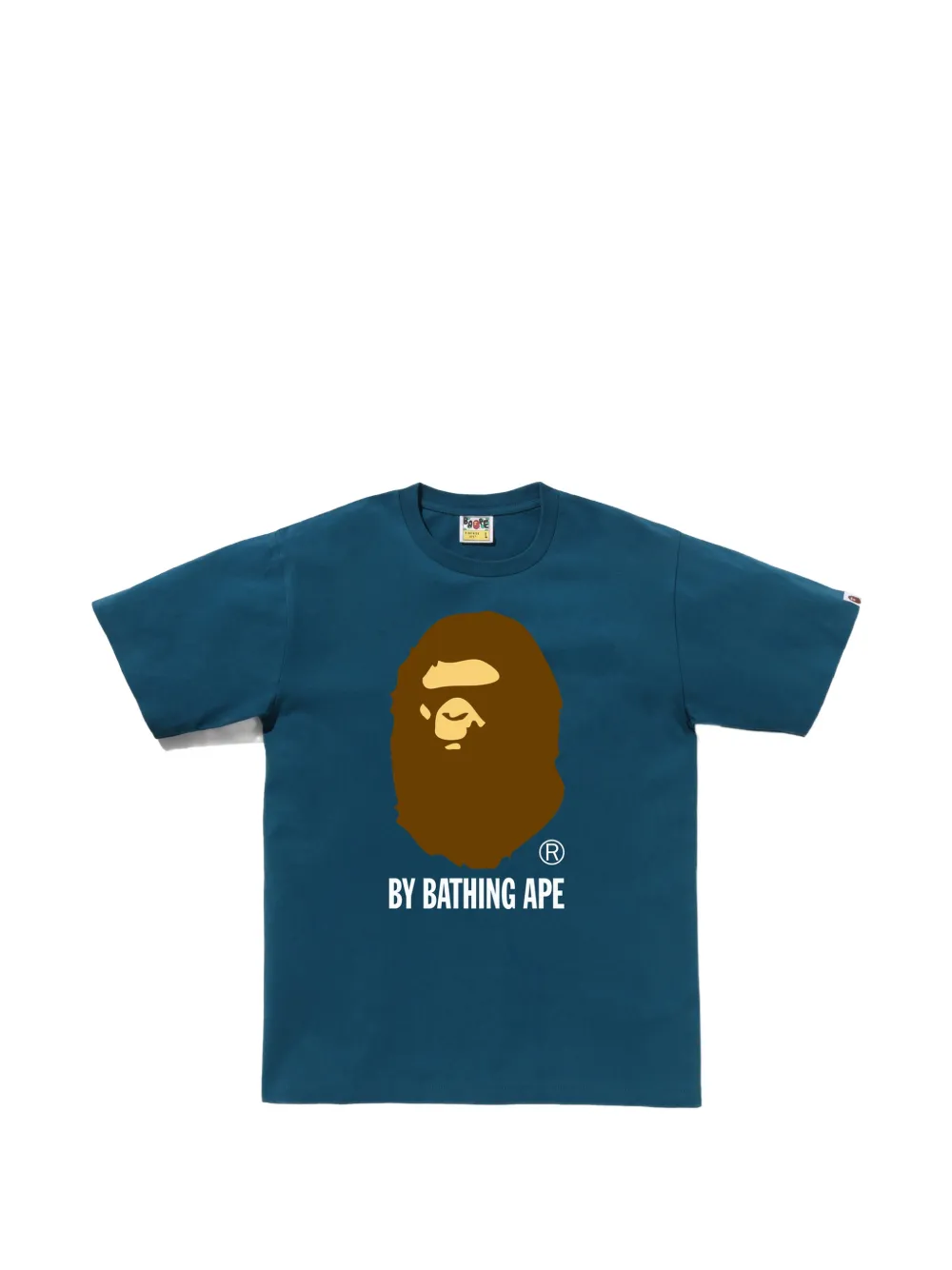 A BATHING APE® logo-print T-shirt - Blu