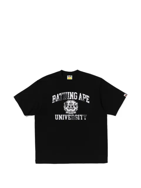 A BATHING APE® logo-print cotton T-shirt