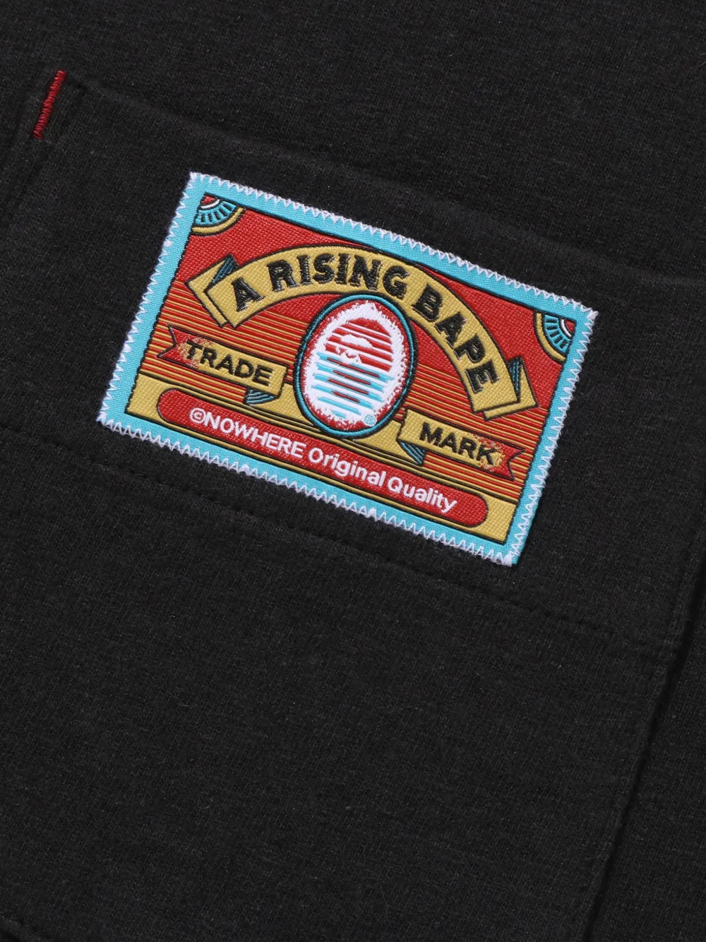 A BATHING APE T-shirt met logopatch Zwart