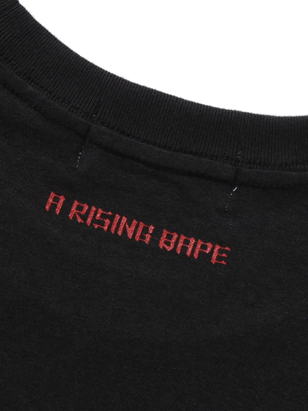 A BATHING APE T-shirt met logopatch Zwart