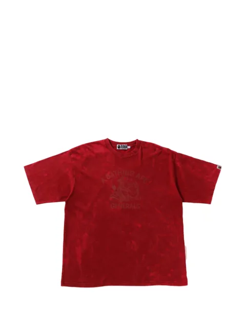 A BATHING APE® graphic-print tie-dye T-shirt