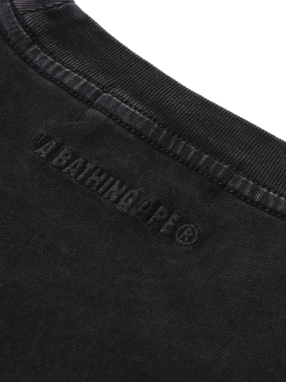 A BATHING APE T-shirt met borduurwerk Zwart