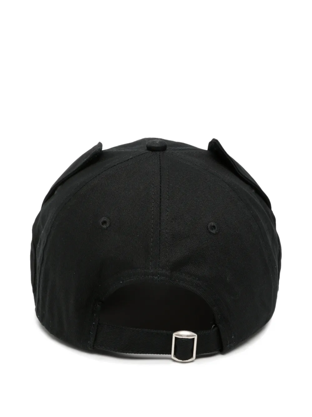 Charles Jeffrey Loverboy Honkbalpet met geborduurd logo en oor-detail Zwart