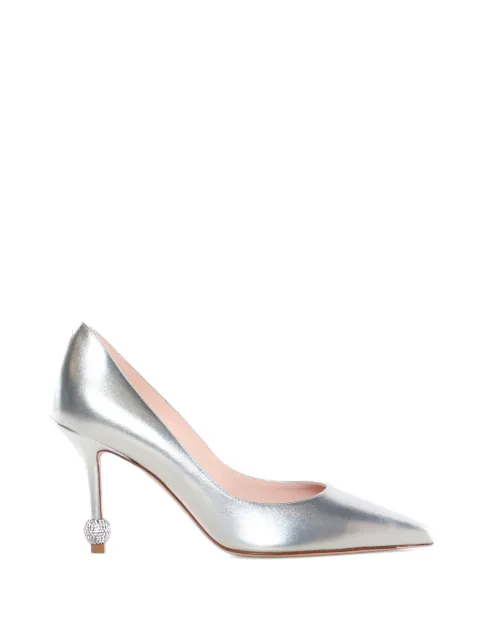 Roger Vivier 85mm crystal-embellished pointed-toe heeled pumps
