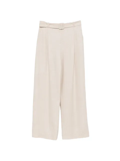 Eleventy Plissierte Hose mit Gürtel