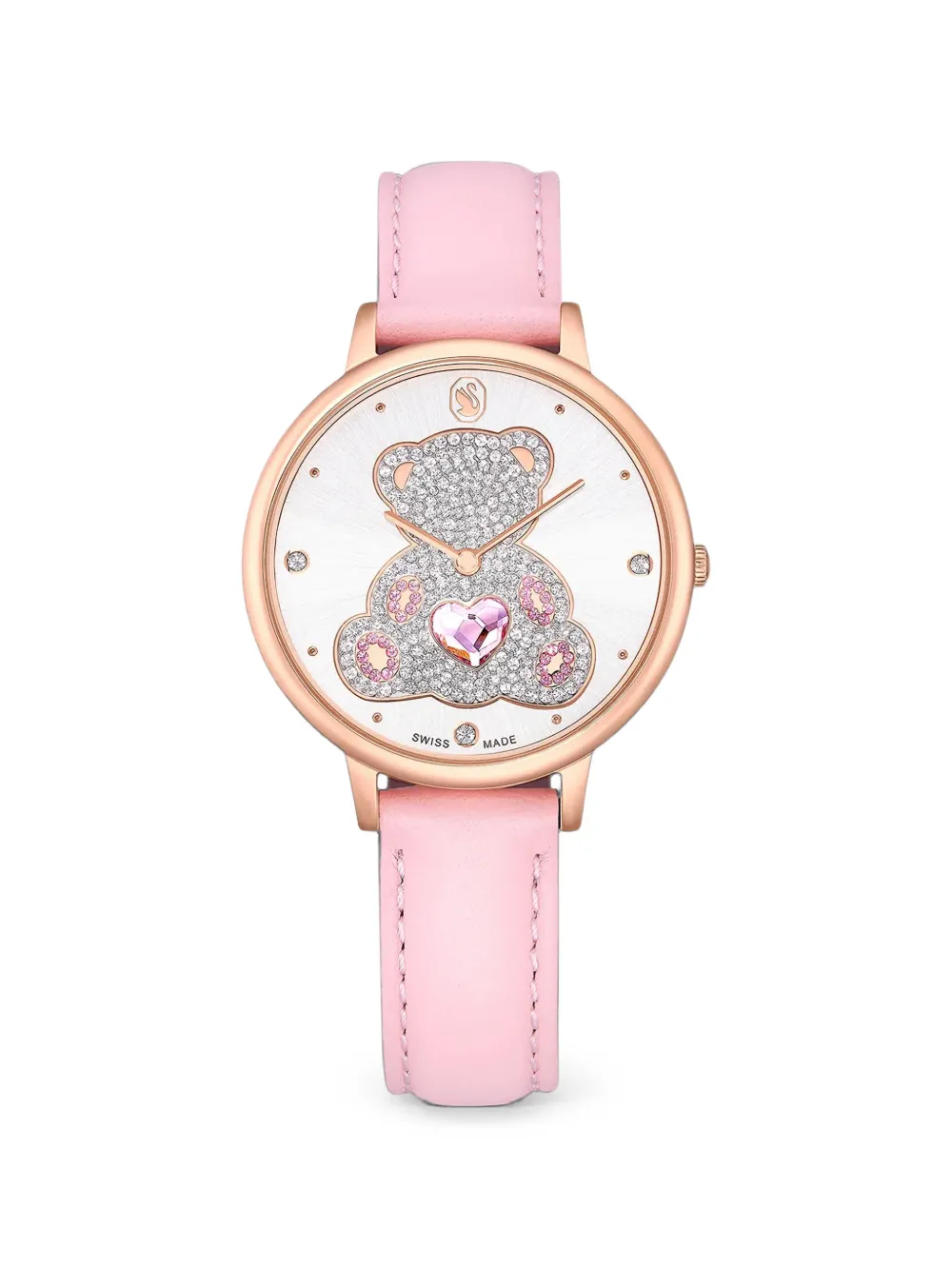 Swarovski Teddy crystal 35mm watch - Bianco