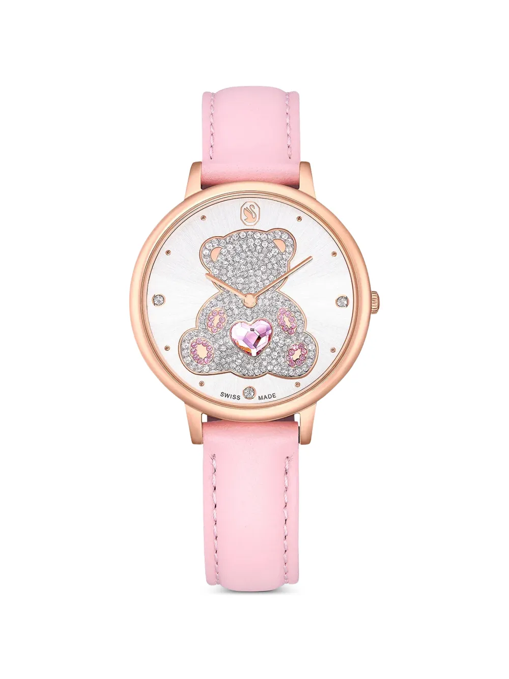 Swarovski Teddy Armbanduhr mit Kristallen 35mm - Weiß