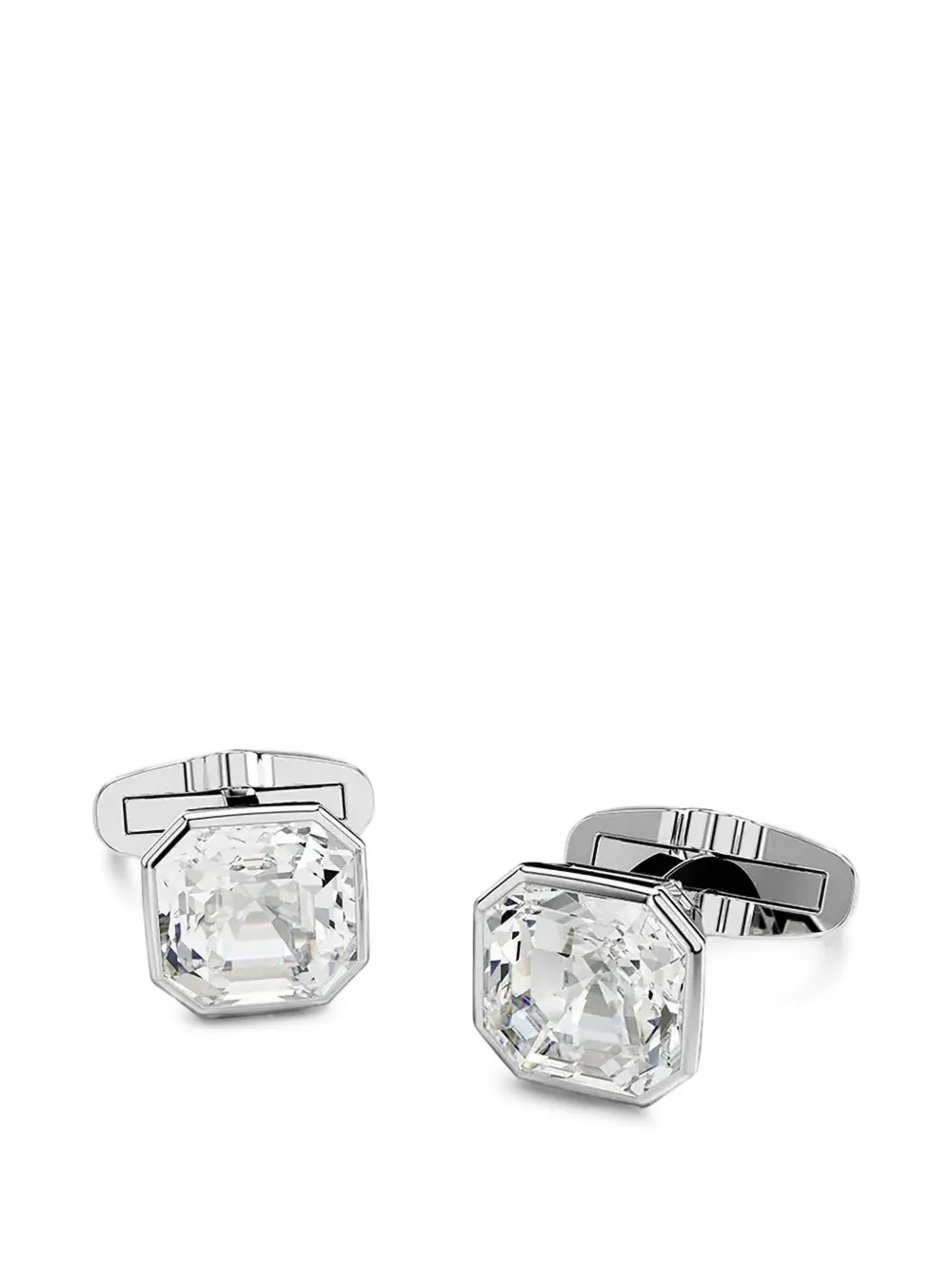 Swarovski Millenia octagonal-cut cufflinks - Silber