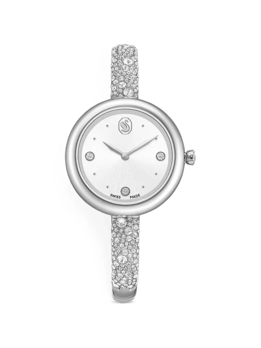 Swarovski Sublime crystal-embellished 28mm watch - Argento
