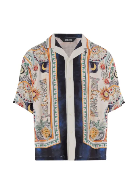 Just Cavalli patterned-print short-sleeve shirt