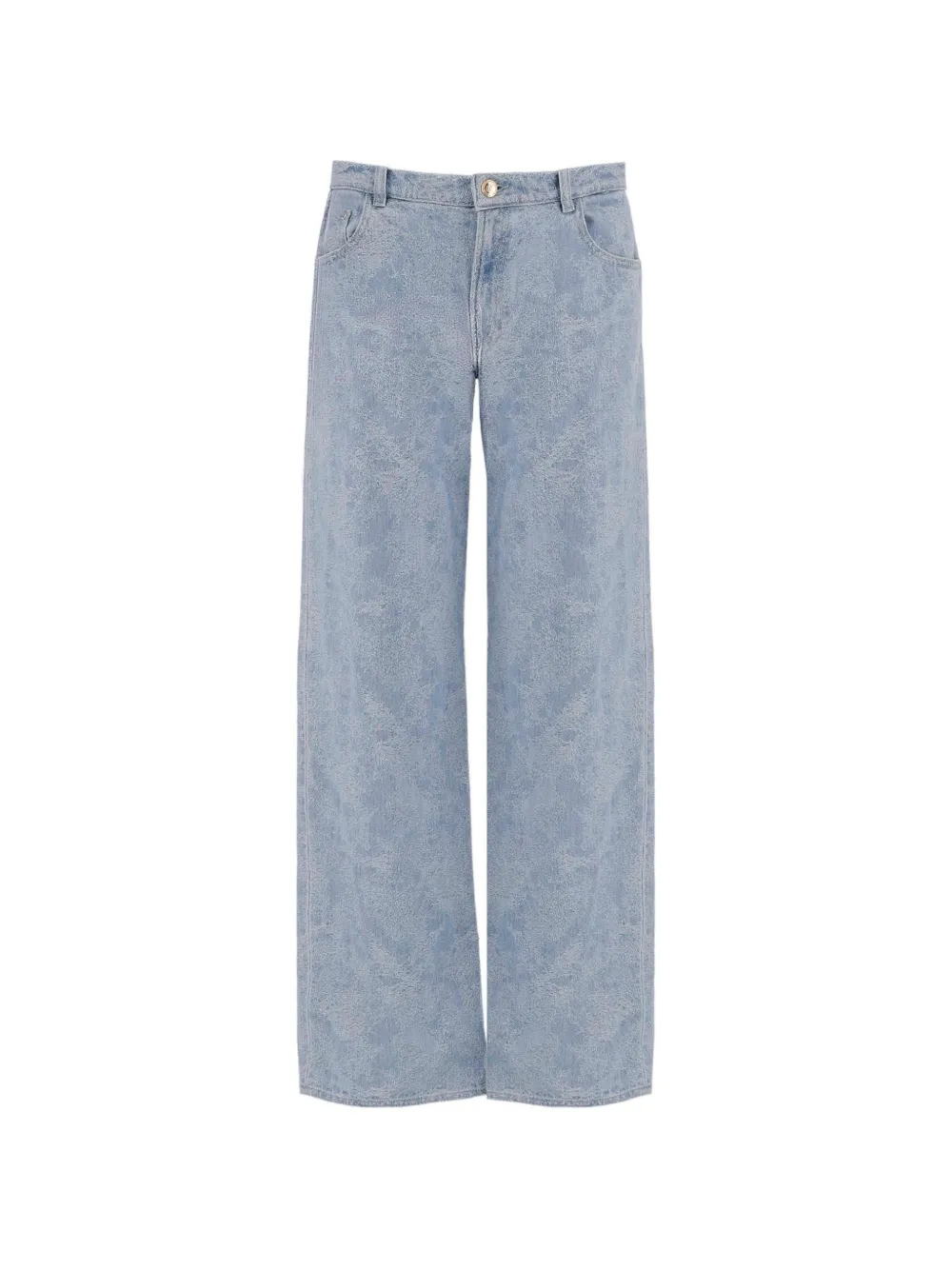 Just Cavalli acid-wash wide-leg jeans - Blu