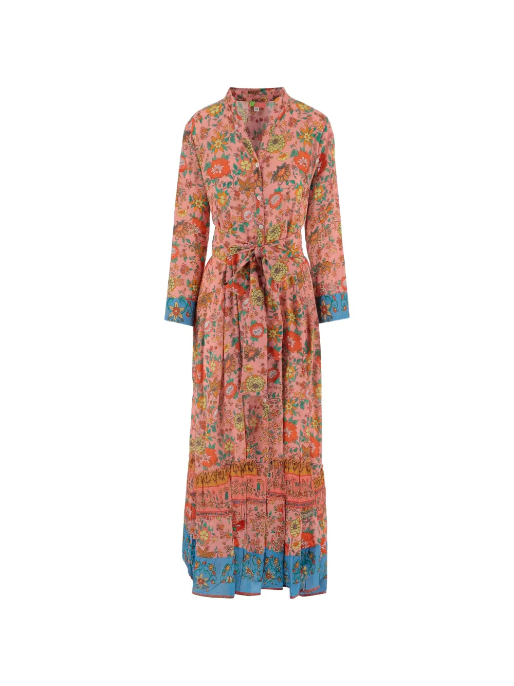 Pep's Floral-print Ruffled Dress In Orange