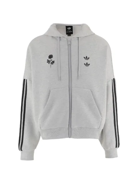 adidas Chavarria graphic-print zip-up hoodie