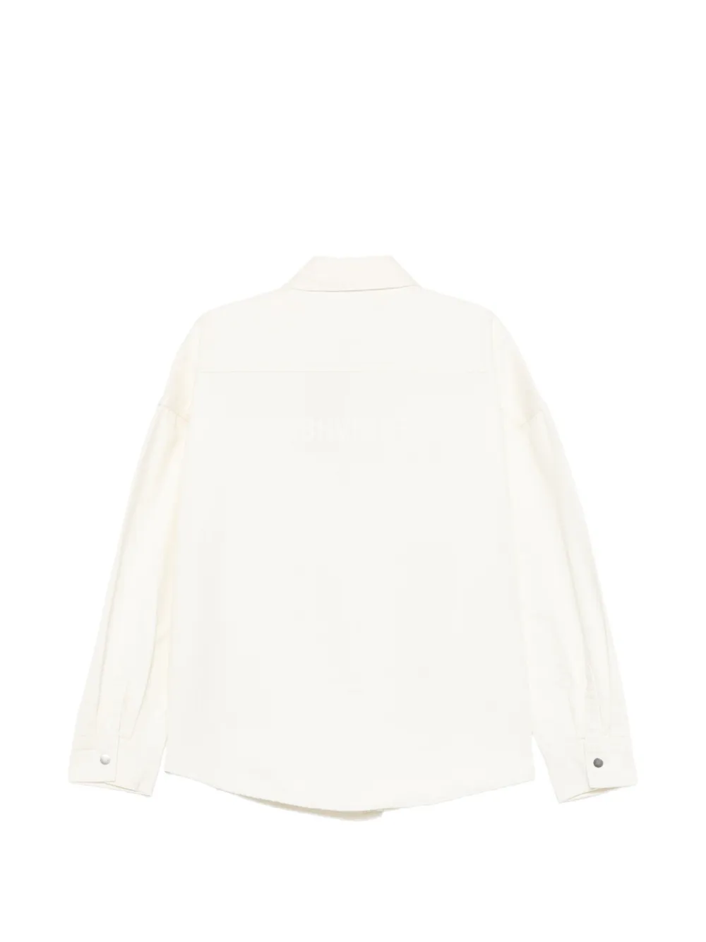 WRSTBHVR Best denim shirt met klepzak Beige