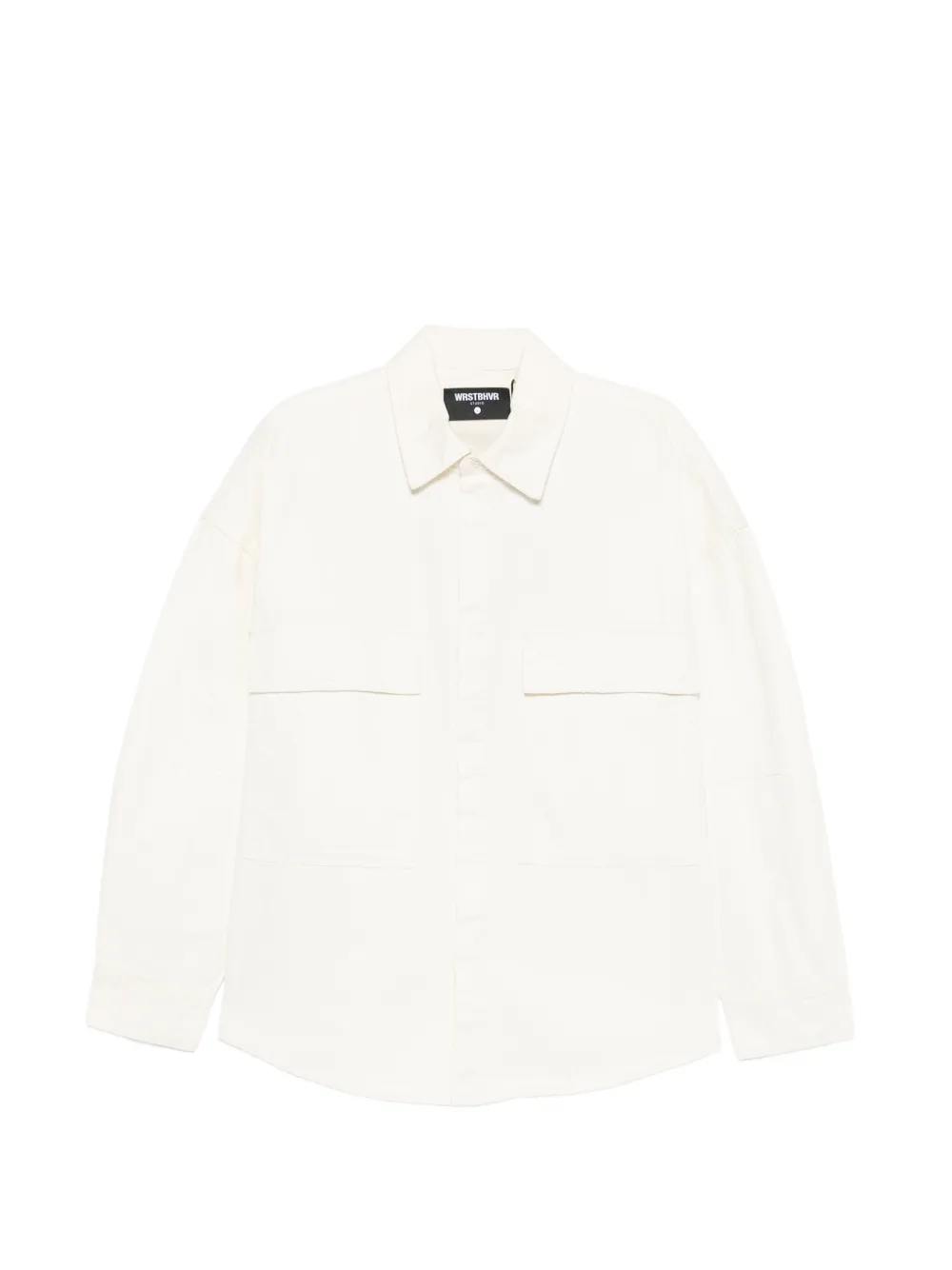 Wrstbhvr Best Flap-pocket Denim Shirt In Neutral