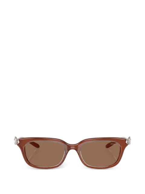Diesel D-logo rectangle-frame sunglasses