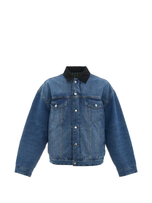 Alexander Wang Reversible Trucker Jacket in Blue