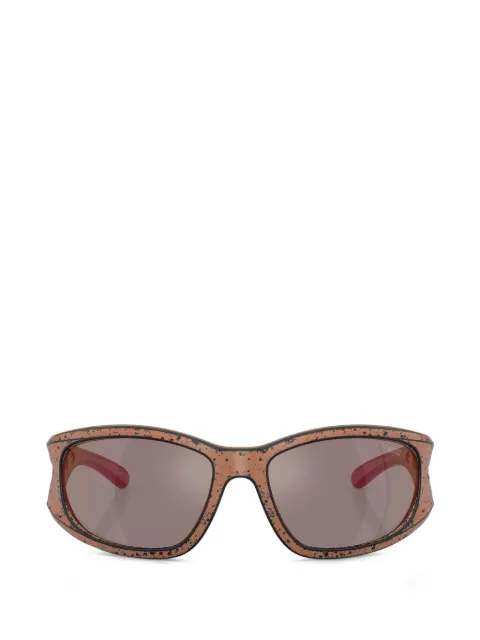 Diesel cut-out rectangle-frame sunglasses