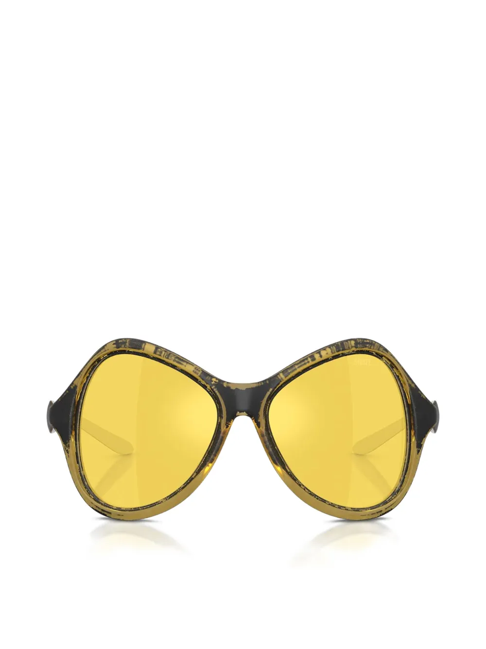 Diesel cat-eye frame sunglasses - Giallo