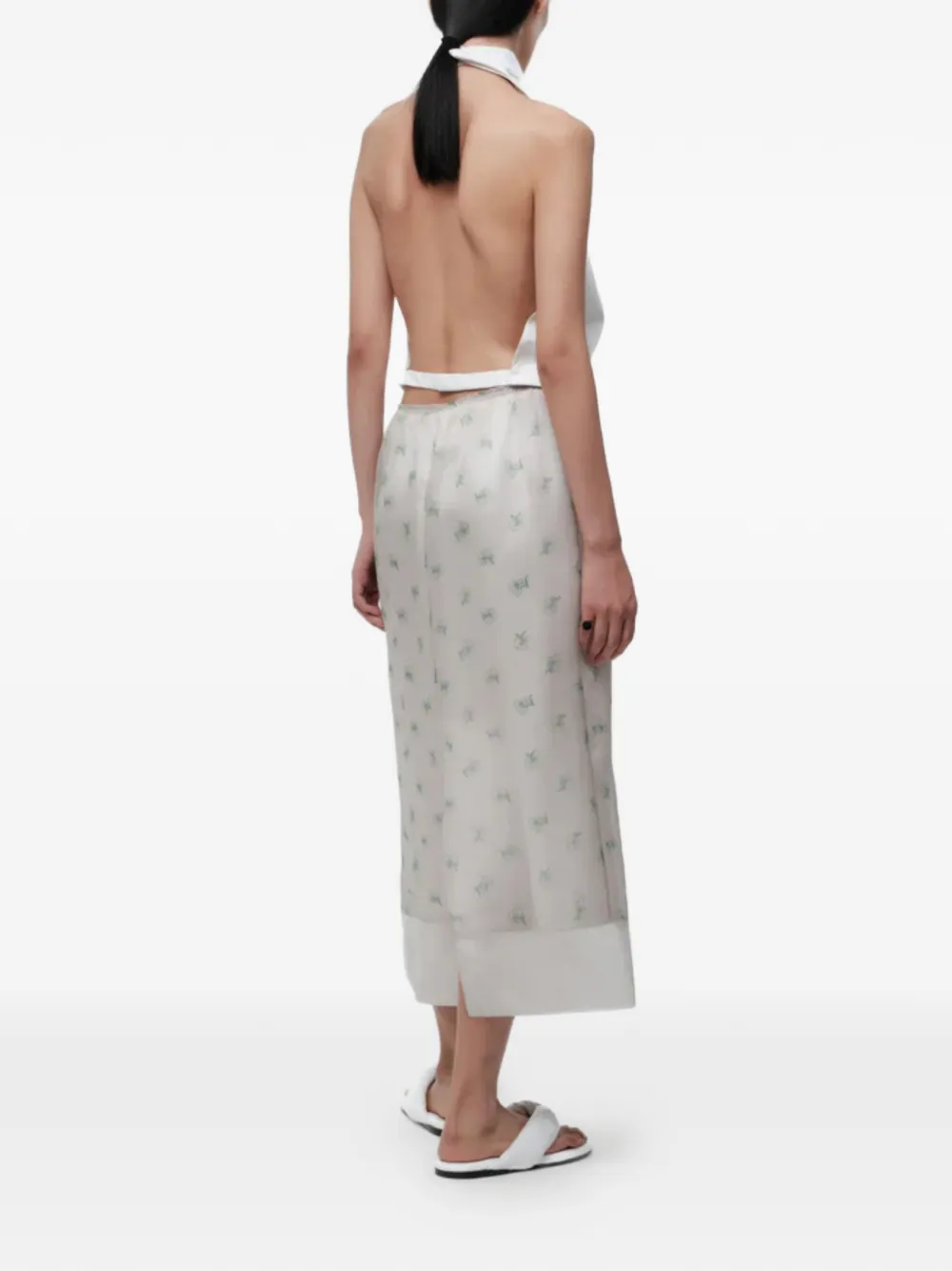  Carven Top Drapeado Con Espalda Abierta - Blanco 