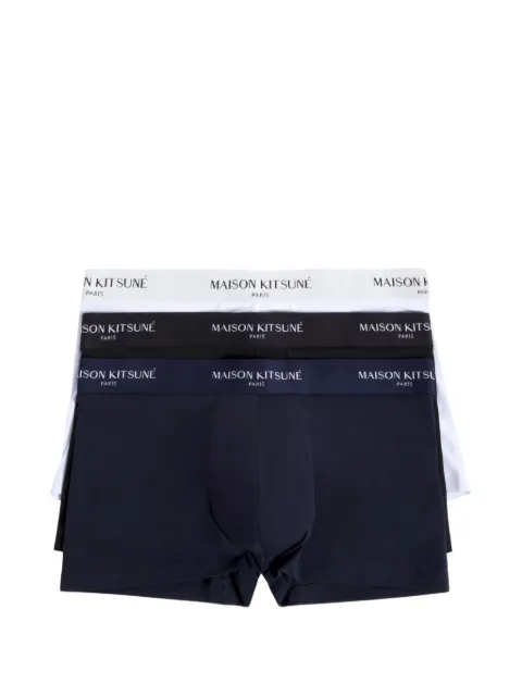 Maison Kitsuné logo-waistband boxer pack