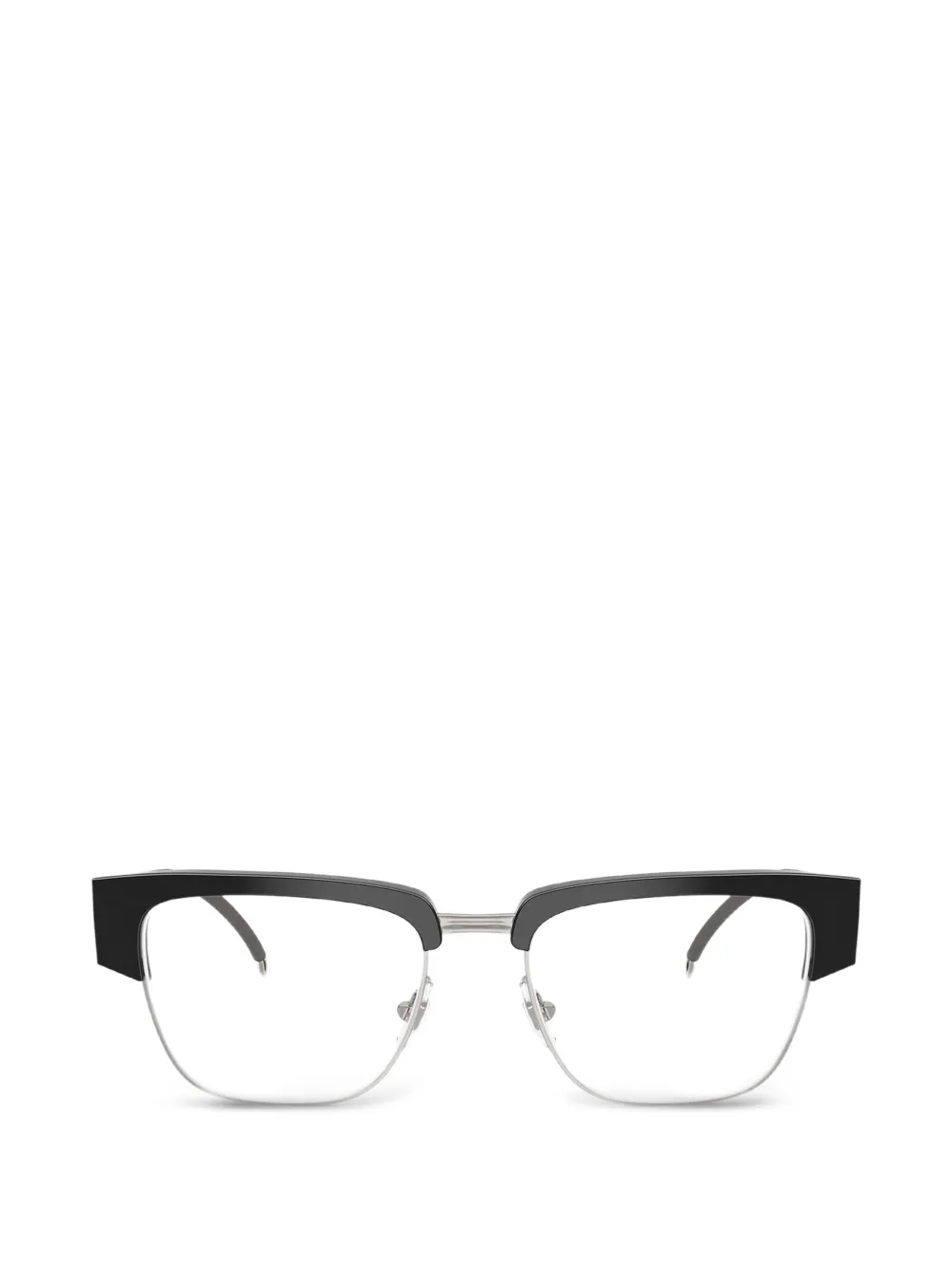 Diesel logo-plaque square-frame glasses - Nero