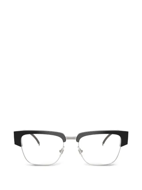 Diesel logo-plaque square-frame glasses