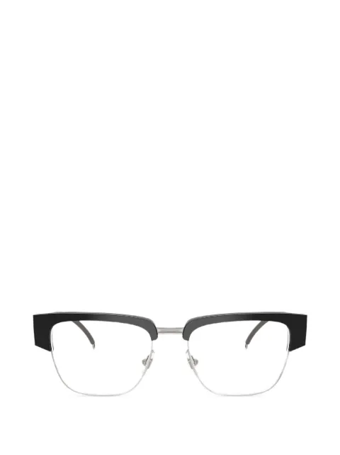Diesel logo-plaque square-frame glasses