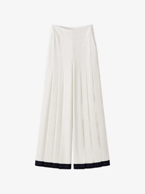 Edward Achour Paris pleated palazzo pants