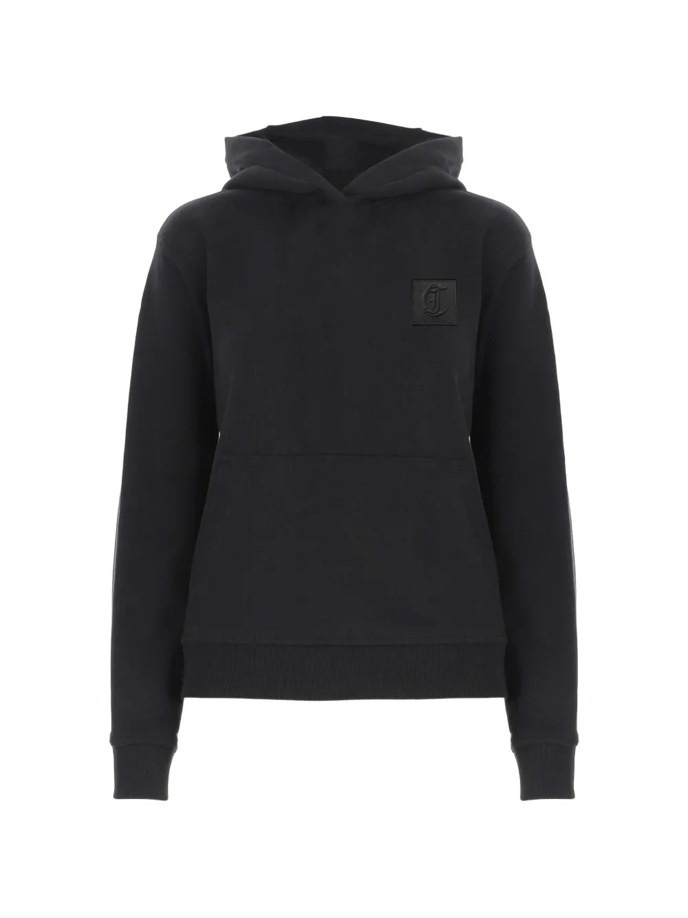 Just Cavalli logo-patch hoodie - Schwarz