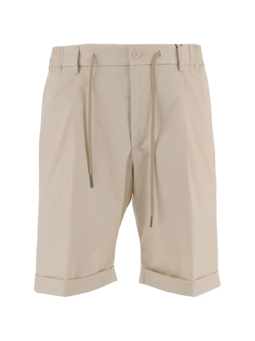 Tagliatore drawstring turn-up shorts - Toni neutri