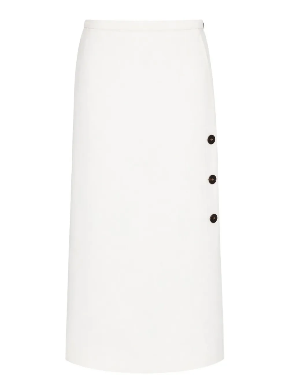 Max Mara Kokerrok met knoopdetail Wit
