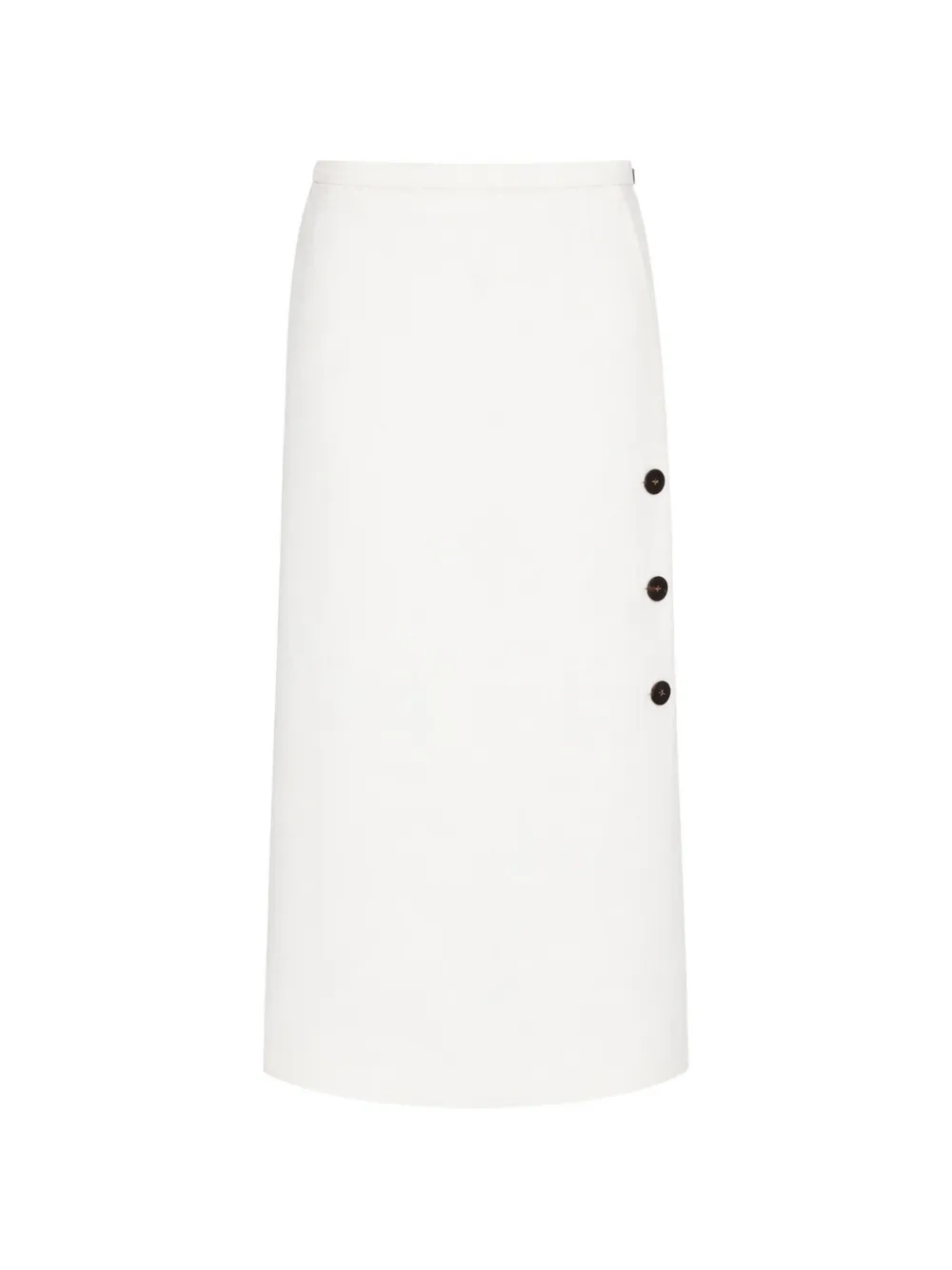 Max Mara button-detail skirt - White