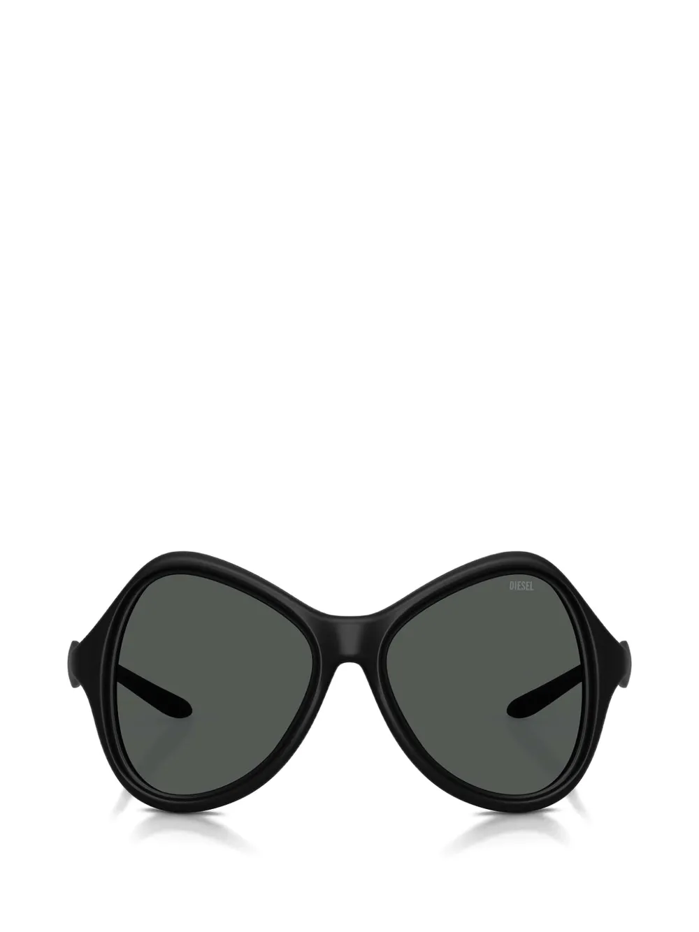 Diesel geometric-frame sunglasses - Schwarz