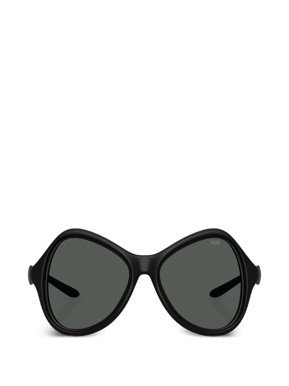 Diesel geometric-frame sunglasses - Schwarz
