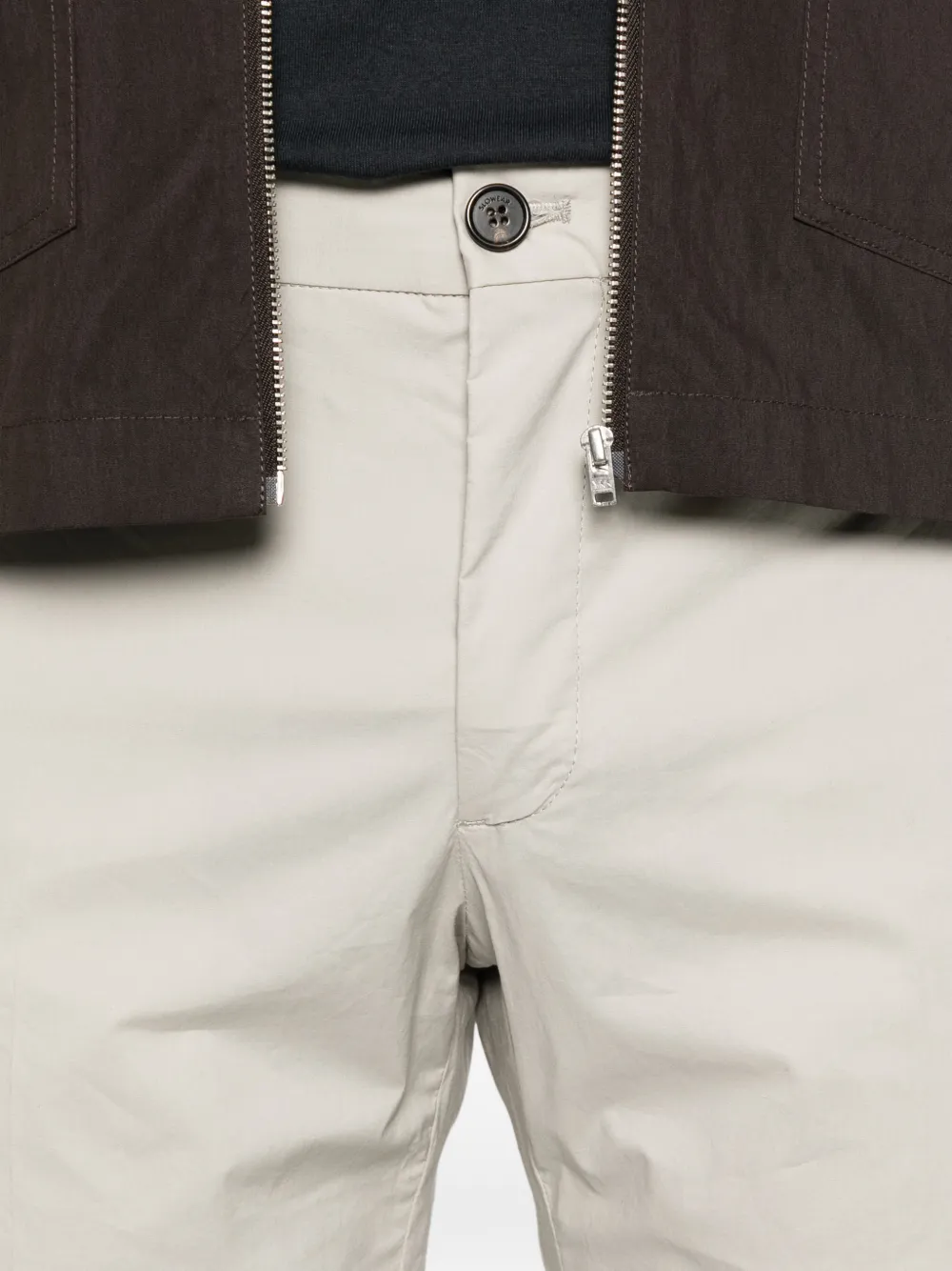 Incotex Broek met riemlussen Grijs